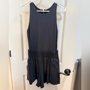 Athleta Cosmic Flutter Romper in Black